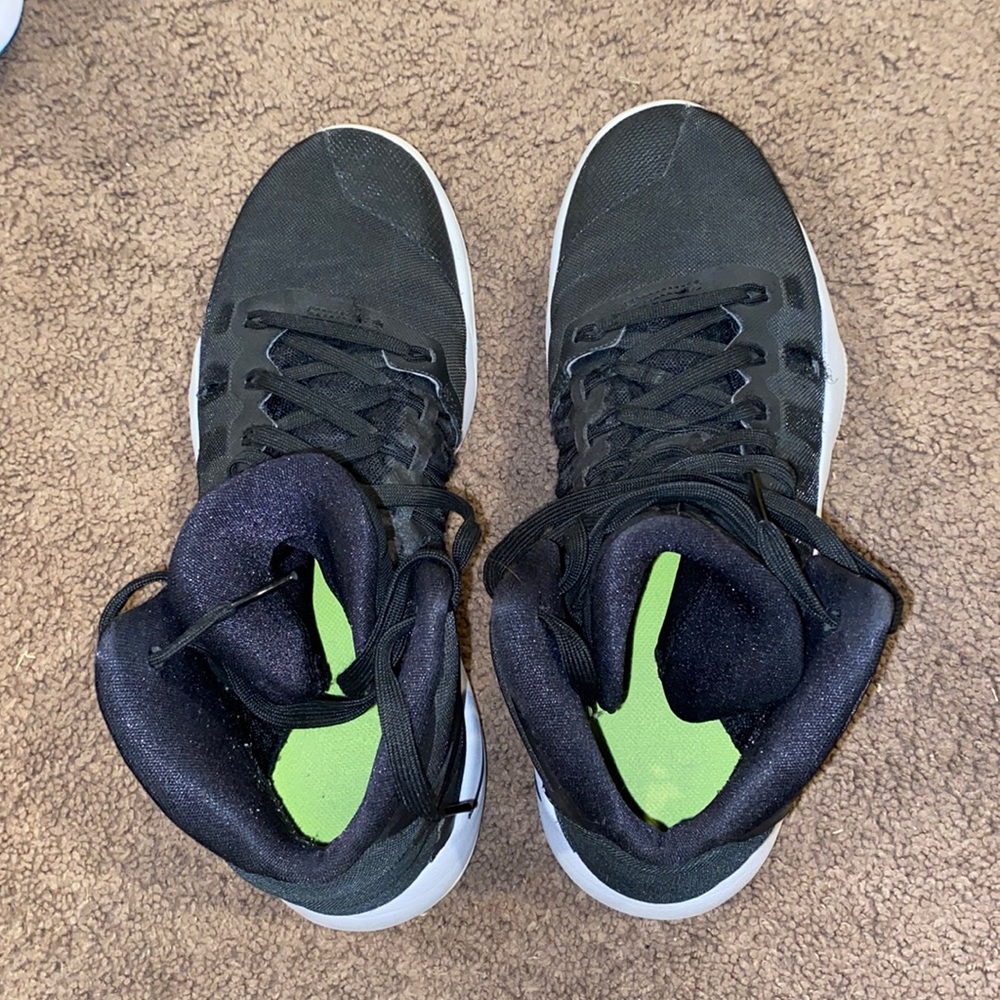 Nike black basketball shoes.